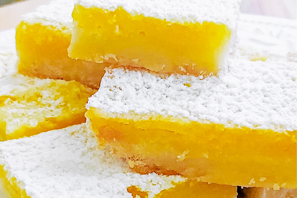 Luscious Lemon Bars - Reality Bakes